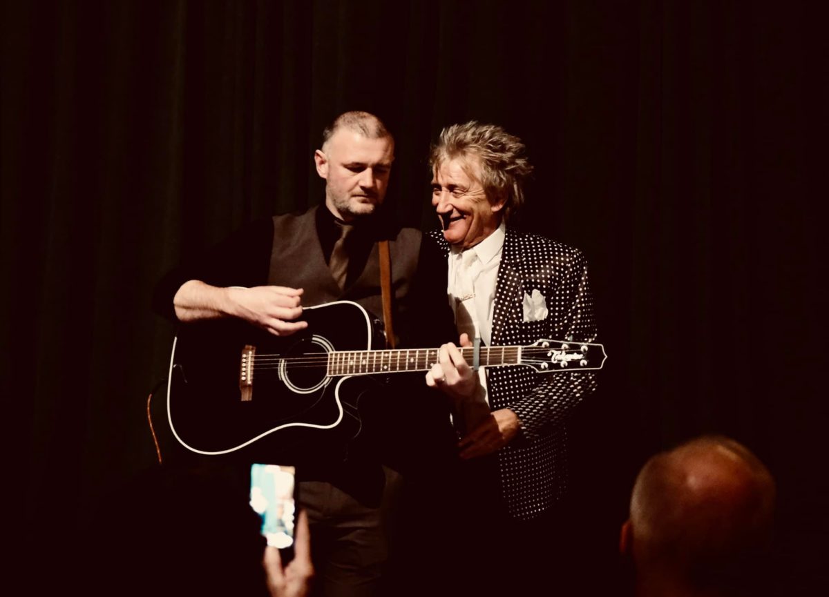 Rod Stewart and Liam McGrandles
