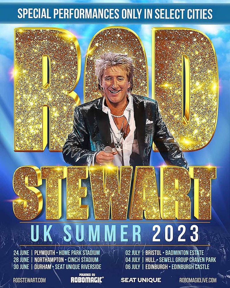 rod stewart uk tour merchandise